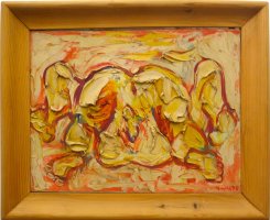 Otto Muehl, Untitled, 1975, oil on canvas, 43 x 59,5 cm