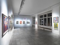 Exhibition view with artworks by Otto Muehl ©  Konzett Gallery 2018, photo: Sandro Zanzinger, 2018