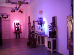 Exhibition view “Saturnalia II” with works by Roland Adlassnig 2015