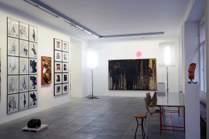 08_Austrian Masters, exhibition view Konzett Gallery, 2017. Adolf Frohen, Günter Brus, Otto Muehl, Erwin Wurm, Franz West, Hermann Nitsch