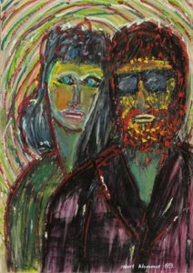001_Robert_Klemmer_Die_Existenzialisten_1959_Mischtechnik_auf_papier_30x21x48cm.jpg
