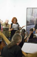 KKK Nr, 5, Konzert, Irene Suchy at the occasion of the opening speech, photo © Stephanie Weinhappel, 2015