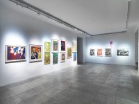 Ausstellungsansicht mit Arbeiten von Otto Muehl und Günter Brus © Konzett Gallery 2018, Foto: Sandro Zanzinger, 2018