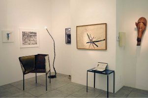 Austrian Masters, exhibition view, Konzett Gallery, 2017, with works by Franz West, Rudolf Schwarzkogler, Rita Nowak, Arnulf Rainer
