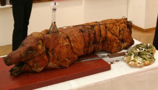 Original Porchetta from Umbria, photo by Paul Renner