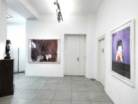 Exhibition view, Saturnalia 2017, showroom, Markus Lüpertz, Paul Renner, Gerald Obersteiner, photo © Sandro Zanzinger 2017