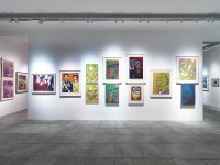 Ausstellungsansicht mit Arbeiten von Otto Muehl © Konzett Gallery 2018, Foto: Sandro Zanzinger, 2018
