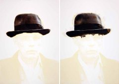 Stephan Reusse, Joseph Beuys (aus Collaborations), Düsseldorf 1985 / Fotopapier / 2 tlg.à 46x70cm; ©Stephan Reusse